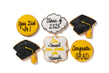 A Dozen Decorated Graduation Cookies