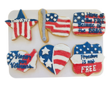 A Dozen Decorated Veteran's Day Cookies