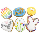 A Dozen Decorated Happy Easter Cookies