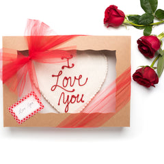 Valentine's Day White Cookie Cake