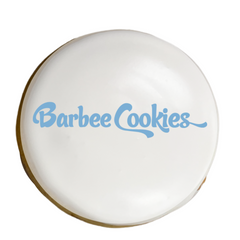 One Half Dozen Printed Company Logo Cookies