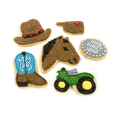 A Dozen Decorated Western Cookies