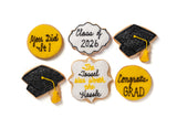 A Dozen Decorated Graduation Cookies
