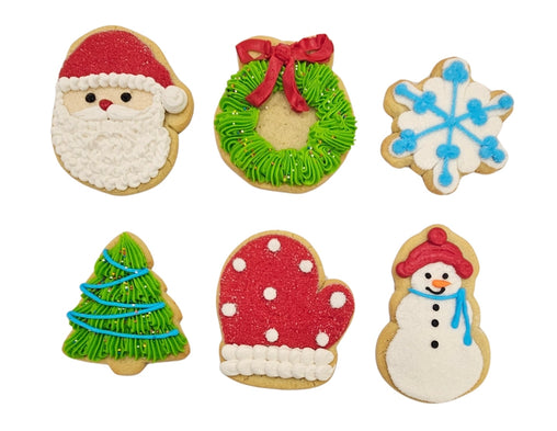 A Dozen Decorated Christmas Cookies