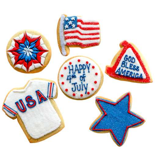 A Dozen Decorated 4th Of July Cookies