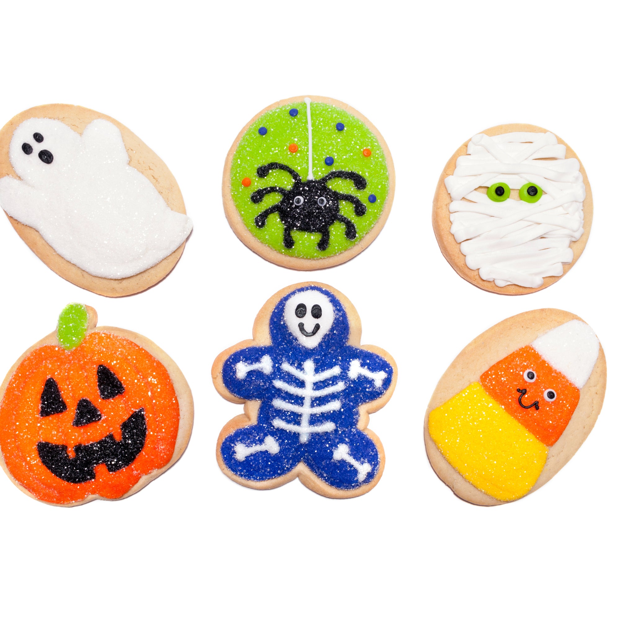 A Dozen Decorated Halloween Cookies