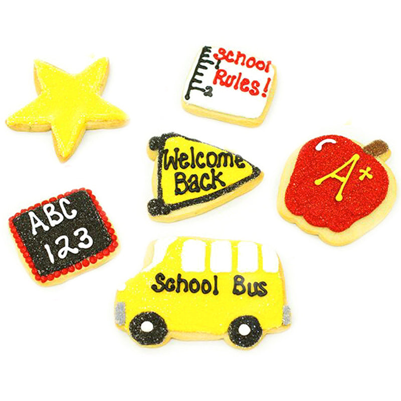 A Dozen Decorated Back to School Cookies