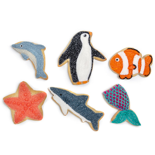A Dozen Decorated "Ocean Friends" Cookies