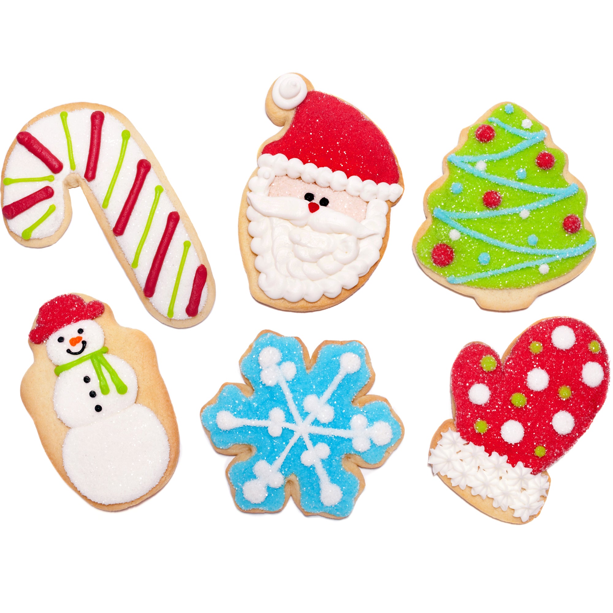 A Dozen Decorated Christmas Cookies