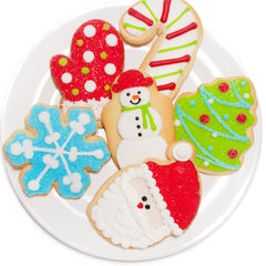 A Dozen Decorated Christmas Cookies