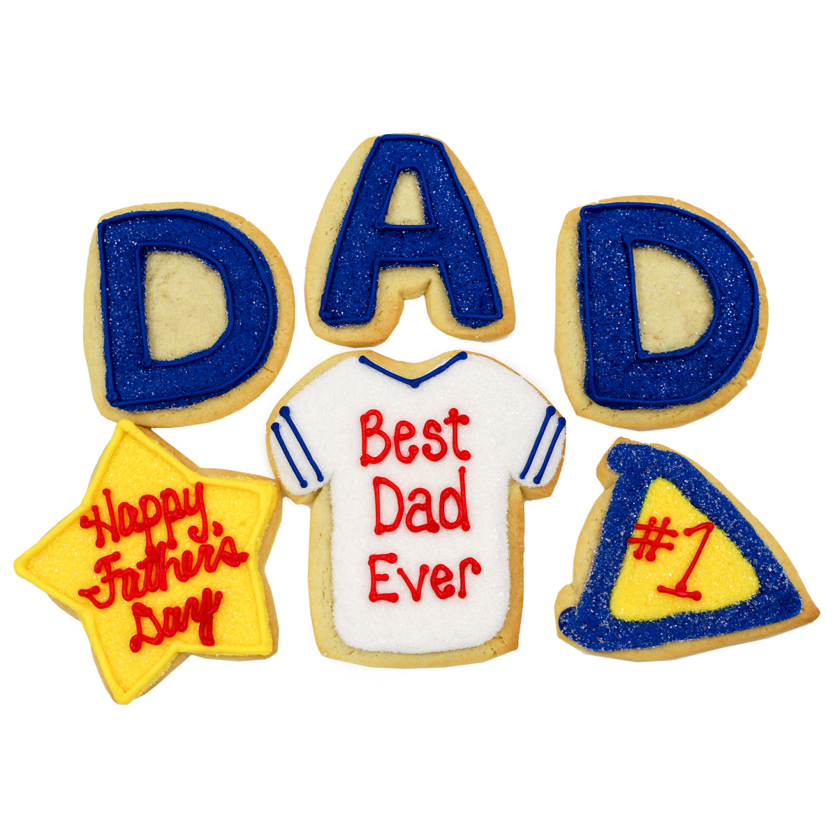A Dozen Decorated Father's Day Cookies