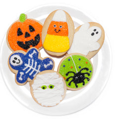 A Dozen Decorated Halloween Cookies