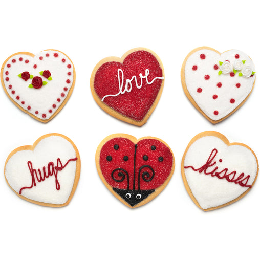 A Dozen Decorated Valentine's Day Cookies